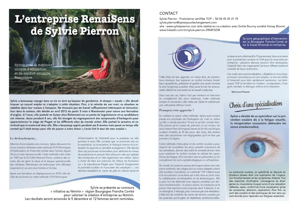 Témoignages-L'entreprise RenaiSens de Sylvie Pierron-sylviepierron.com-prévention fatigue visuelle-Bourgogne_Franche Comté_Suisse